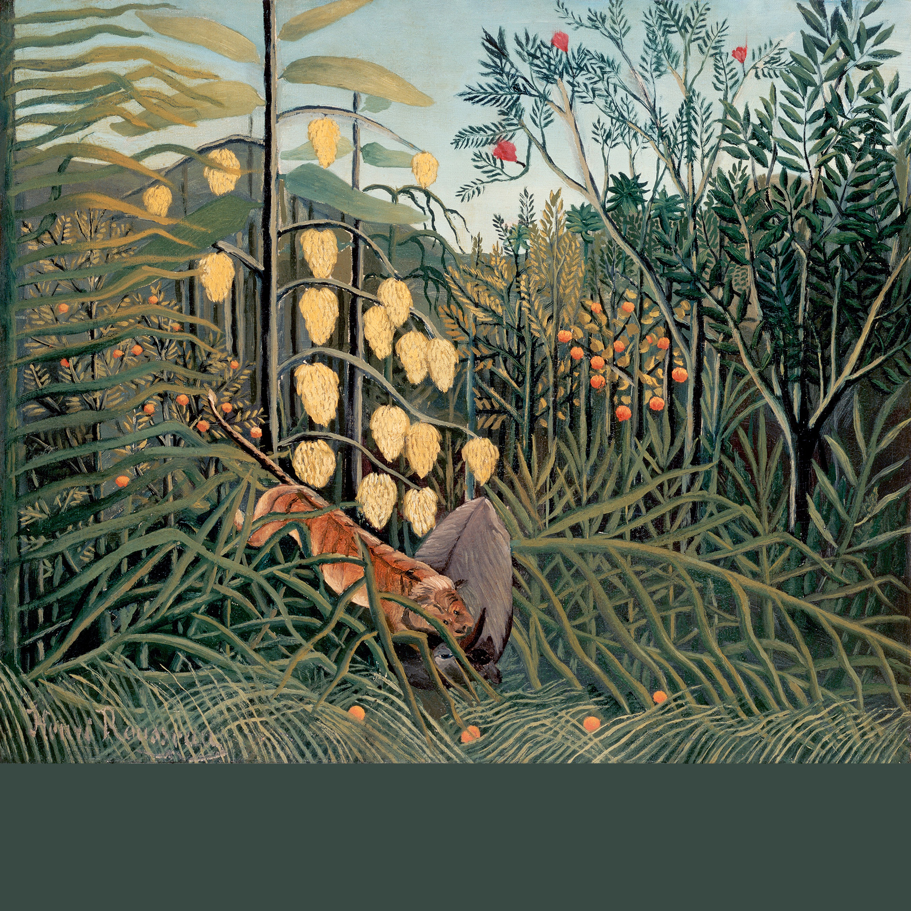 in a Tropical Forest by Henri Rousseau