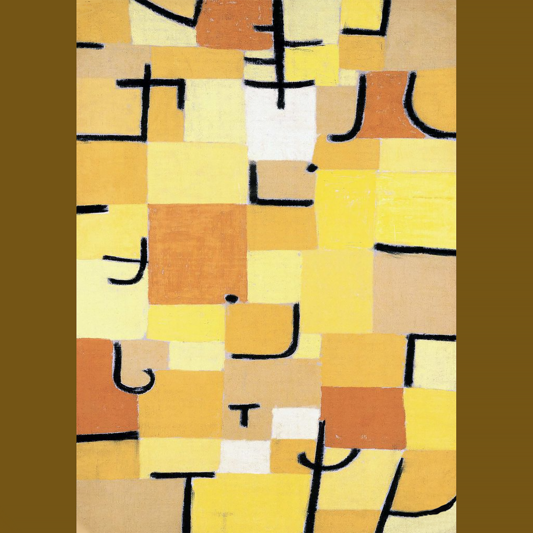 Signs in Yellow (1937)by Paul Klee.